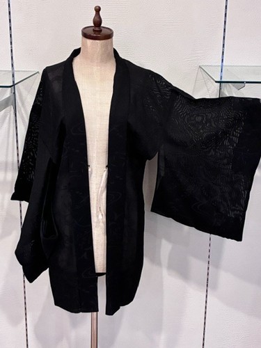 Vintage japanese silk haori - silk,