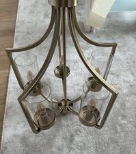 Laura Ashley Joseph Antique/Brushed Brass 5 Light Chandelier