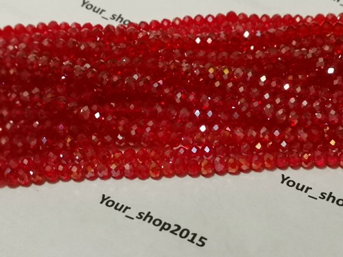 100 faceted rondelle crystal - 100,