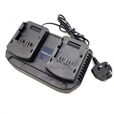 Powerbase Dual Twin Double Battery Charger B0Q-SP07-2040ZB 20V ExDisplay Unboxed