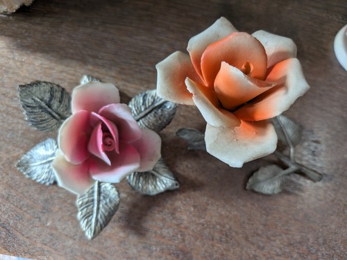 Vintage porcelain rose - vintage,