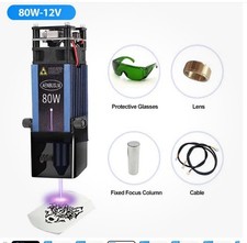 80W Laser Module 450nm TTL/PWM Laser Head CNC Laser Engraving Cutting