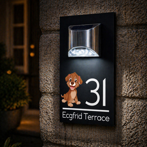 Personalised house number - personalised,