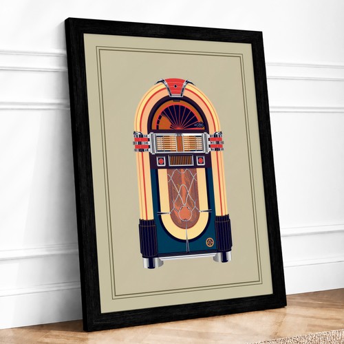 Art deco jukebox - art,