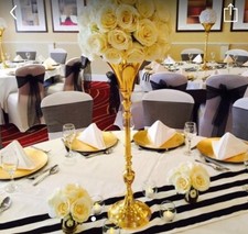 Gold Martini Vases FOR HIRE@£10 Each