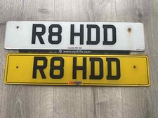 Private Registration Plate - R8 HDD Ideal For Audi R8. On Retention Certificate.