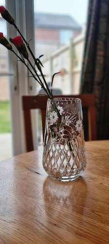Rare edinburgh crystal vase - rare,