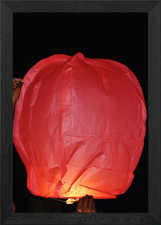 Sky Lantern Framed Wall Art