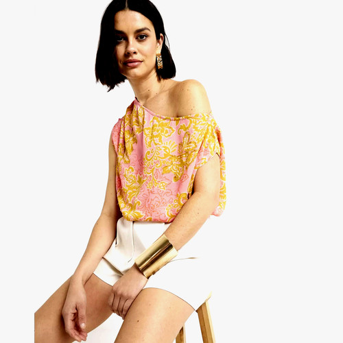 River island pink yellow - river,