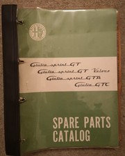 Alfa Romeo Giulia Sprint GT, Sprint GTV, Sprint GTA, GTC Spare Parts Catalogue