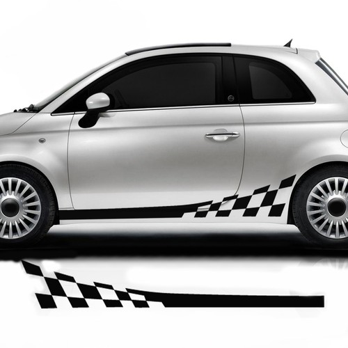 For fiat 500 side - for, racing
