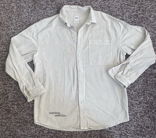 Zara mens beige relaxed fit - relaxed,