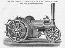 AVELING & PORTER of Rochester 6hp Traction Engine Antique Print 1885