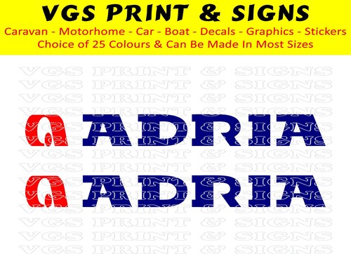 Adria caravan motorhome decals - caravan/motorhome,