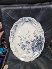 Meat Plate, Rare Poppy Design