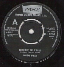 Yvonne Baker / Bobby Paris - You Didn't Say A Word / Night Owl (7", Single, M...