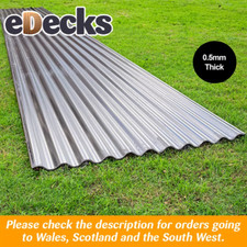 Galvanised corrugated roofing - galvanised,