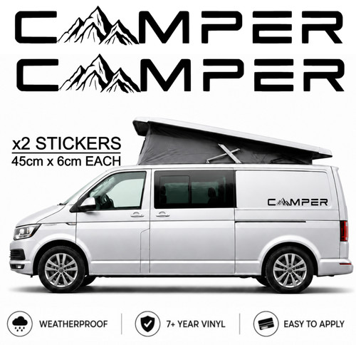 Camper van stickers pair 45cm - camper,