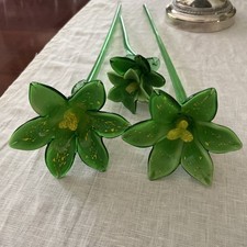 Hand Blown Glass Flowers