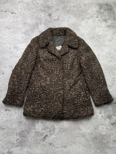Y2k curly shearling - shearling, coat