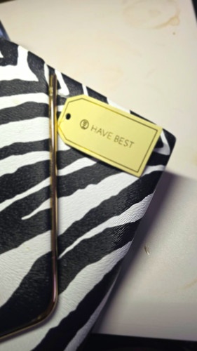 Zebra print envelope clutch - zebra,