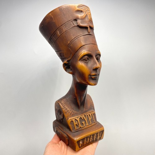 Vintage nefertiti bust statue - vintage,