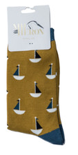 MR HERON Boat Socks Mens