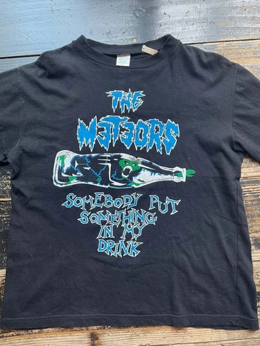 The meteors band black tee - meteors,