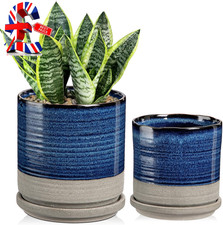 2PCS Ceramic Plant Pots 13CM