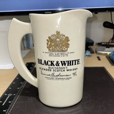 Black & White Buchanan Scotch Whisky Jug very Good Cond. made in USA
