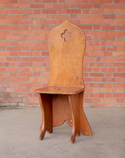 Antique ELM Chapel Chair. Arts