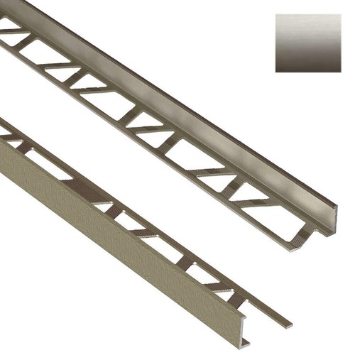 Brushed nickel tile - tile, trim