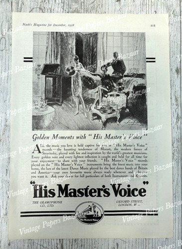 1920s hmv his master - 1920s,