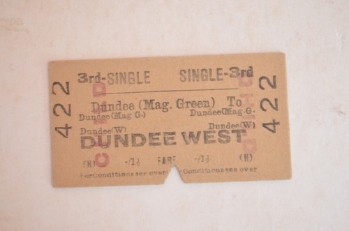 Railway ticket dundee mag - railway,