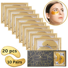 Collagen 24k Gold Under Eye Gel Patches Masks - Anti Ageing Wrinkle Bag Remover