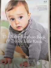 Sirdar Book 414 The Baby Bamboo Book of Trendy Little Knits Sweaters Cardigans