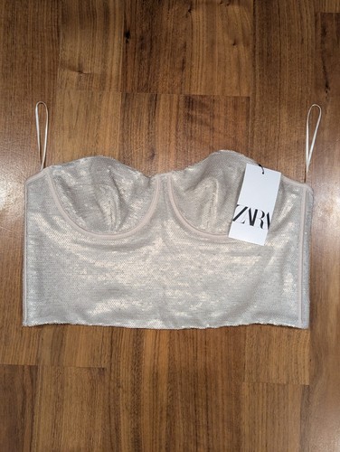 Zara sequin corset bra - corset,