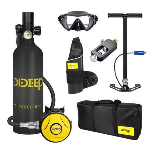 Mini scuba tank underwater - scuba,