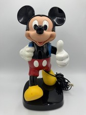 DISNEY/ TYCO~ Mickey Mouse Push home Phone Telephone Vintage 1980s