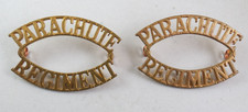 Shoulder Title Pair The Parachute Regiment British Army + Backplates