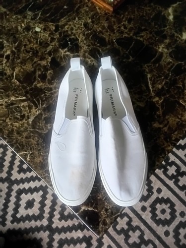 Mens white canvas summer - white,
