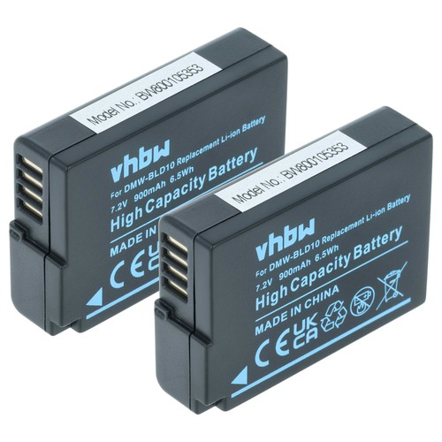 Battery for panasonic lumix - 2x,