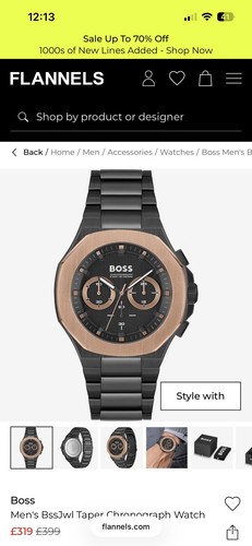 Boss taper men quartz - taper, men's