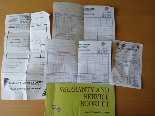 Vintage datsun warranty and - datsun,