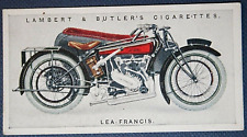 LEA FRANCIS  Combination  Motorcycle Sidecar Outfit  Original 1920's Card  EE27M