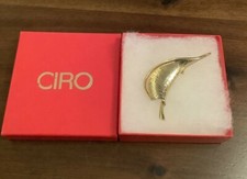 Vintage Ciro gold tone  Leaf
