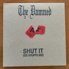 The Damned Shut It (Die Krupps Mix) Red Rare 7" Vinyl