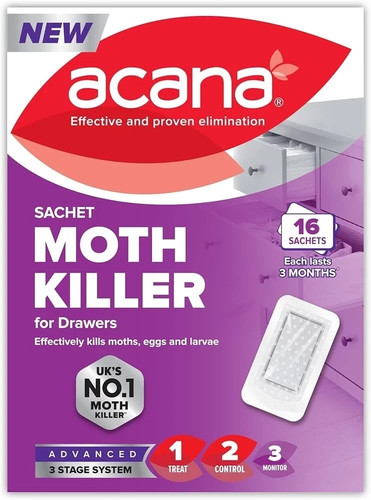 Acana sachet x16 moth killer - acana,