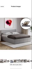 Full double leather bed frame 