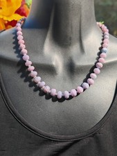 Purple opal faceted rondelle gemstone bead 925 sterling silver necklace